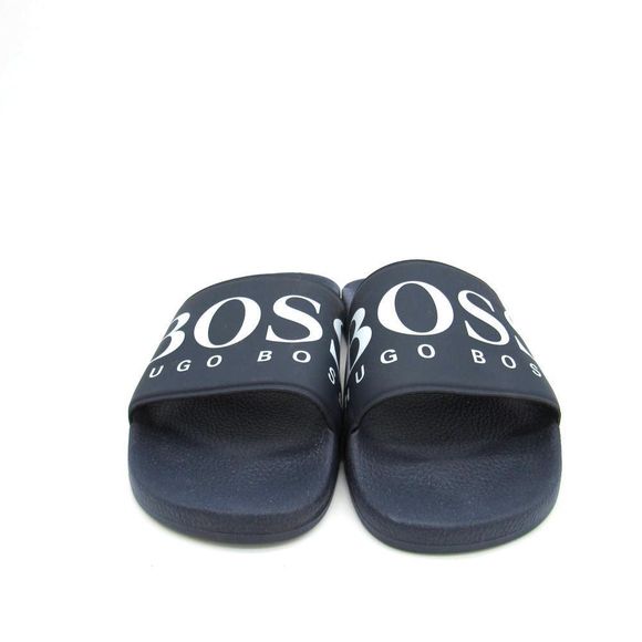HUGO BOSS Solar Slides Navy Womens Sz 10 - Picture 3 of 7